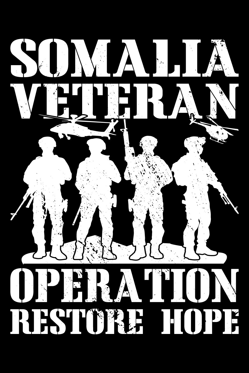 Somalia veteran T-Shirt design pinterest preview image.
