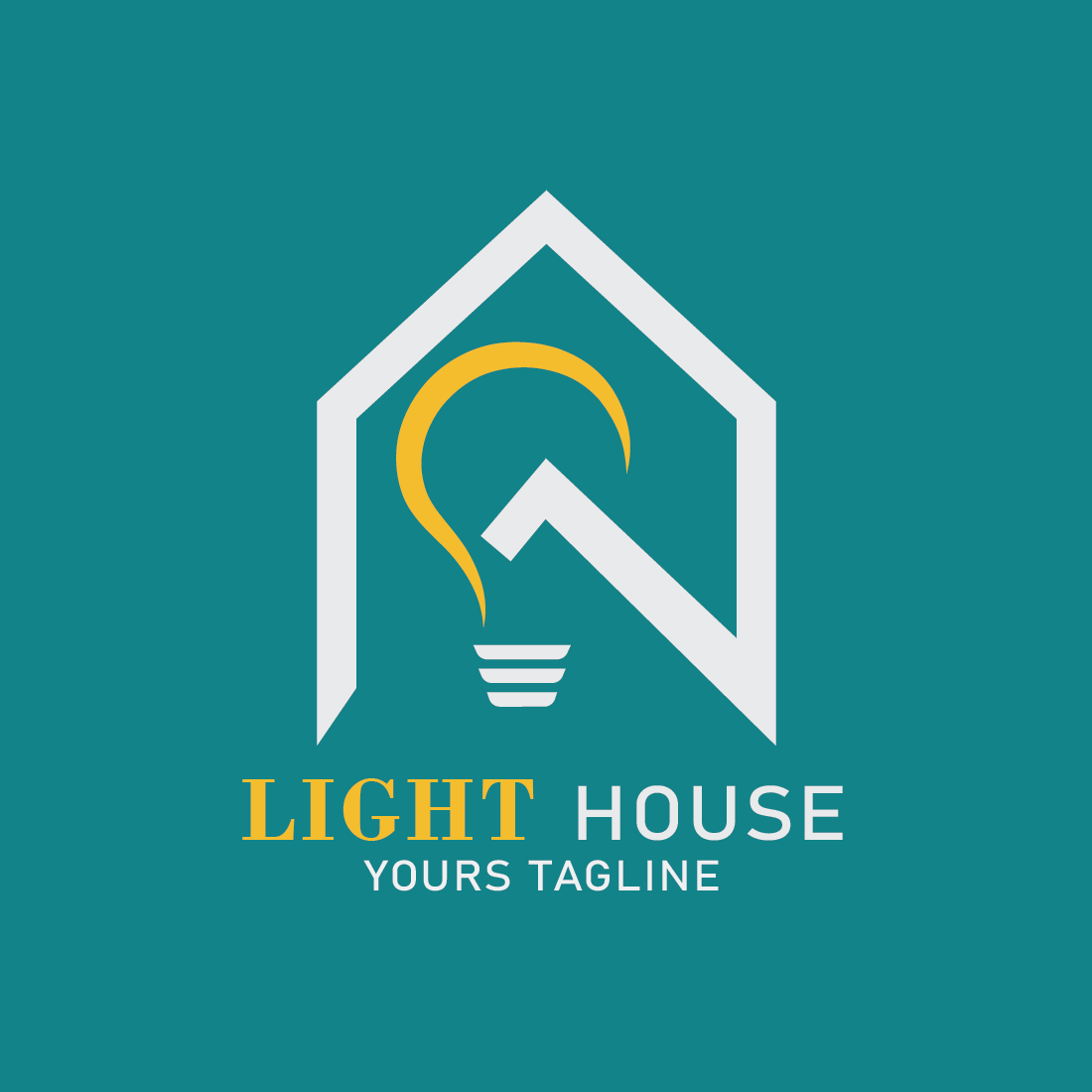 useful and unique minimal light house logo design for your company, brand and business preview image.
