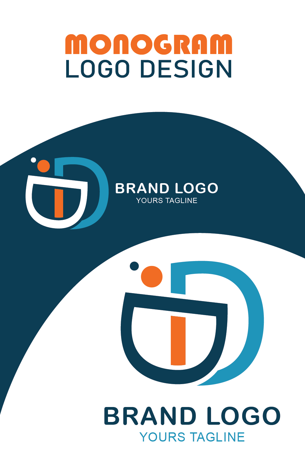 new and unique brand logo design || d letter logo design for your company, brand and businesses pinterest preview image.