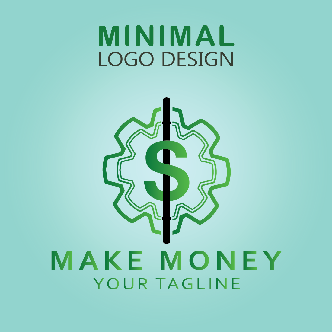 vector dollar and money logo template design || unique Make money logo template design for business cover image.