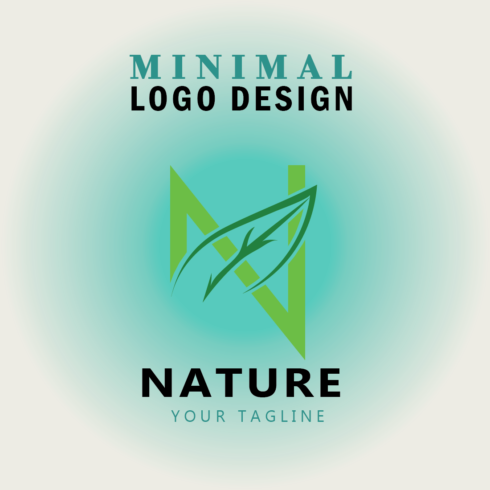 Creative Minimal Nature logo design | professional N letter logo design cover image.