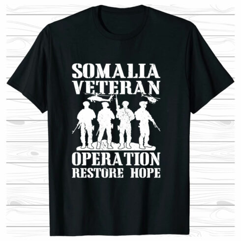 Somalia veteran T-Shirt design cover image.