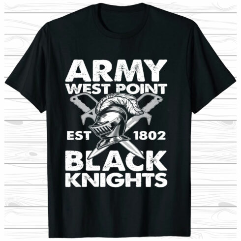 Army west point Black knights T-Shirt Design cover image.