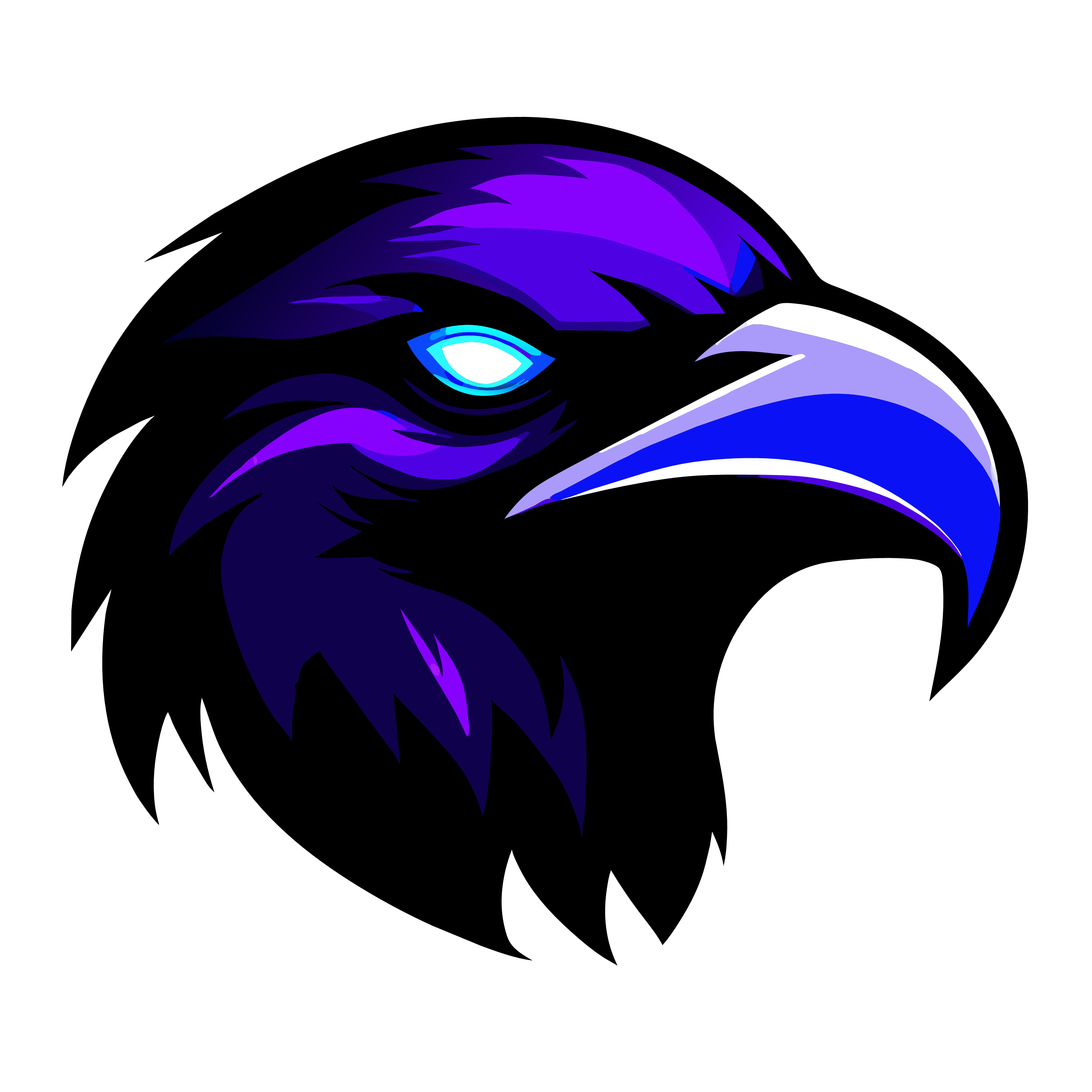 bird head logo design preview image.