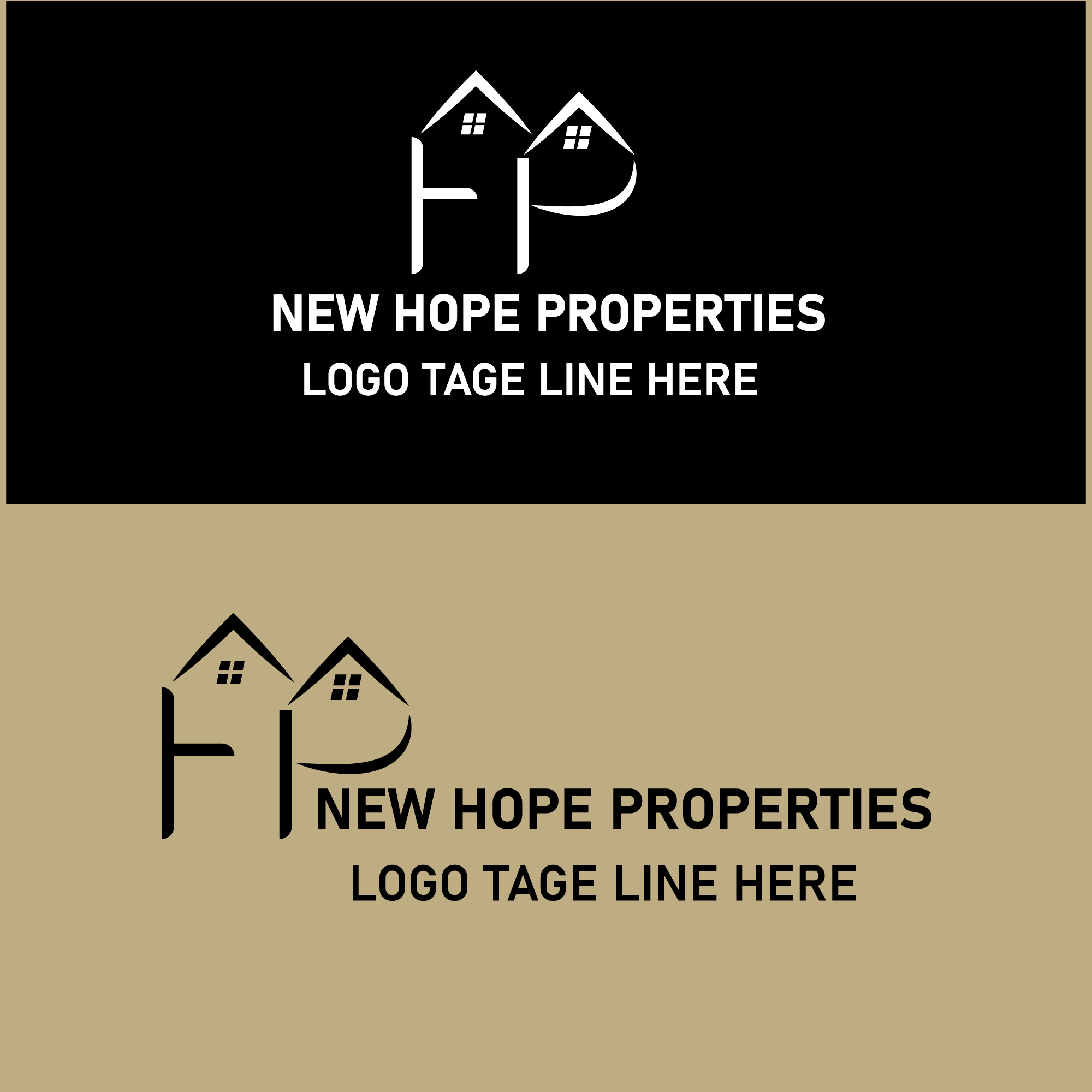 NEW HOPE PROPERTIES LOGO,REAL ASTATE LOGO,PROPERITIES LOGO, preview image.