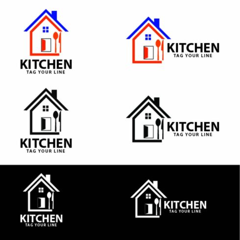 K letter logo - Kitchen and Real Estate Logo cover image.