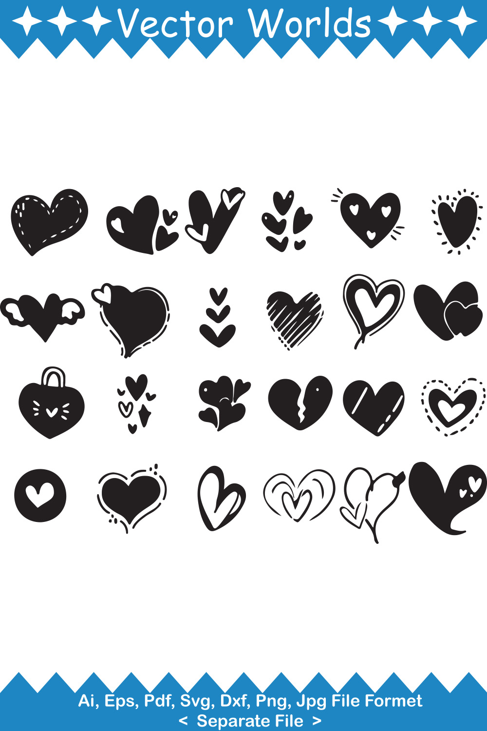 Love Heart Shape Clipart in Illustrator, SVG, JPG, EPS, PNG