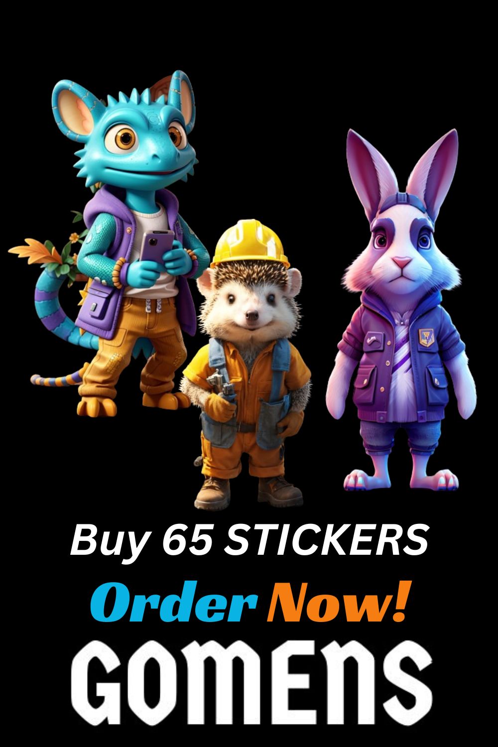 STICKERS UNIQUE ANIMAL 65 PLUS MASTER BUNDLE BIG DEAL WORLDWIDE / BIG CREATIVE IDEA / TRENDING STICKERS pinterest preview image.