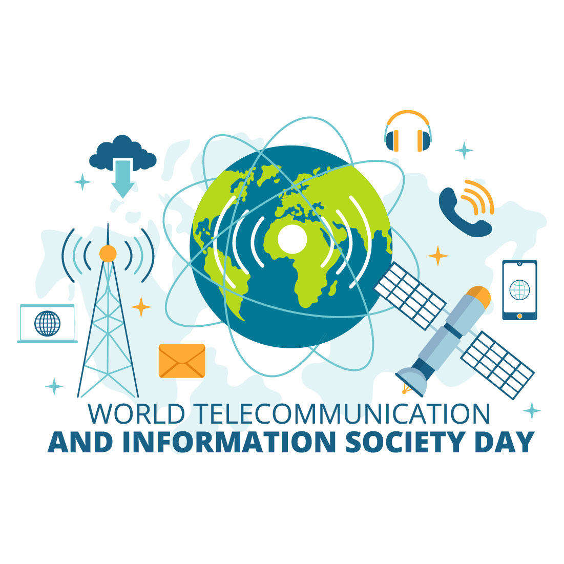 12 World Telecommunication and Information Society Day Illustration preview image.