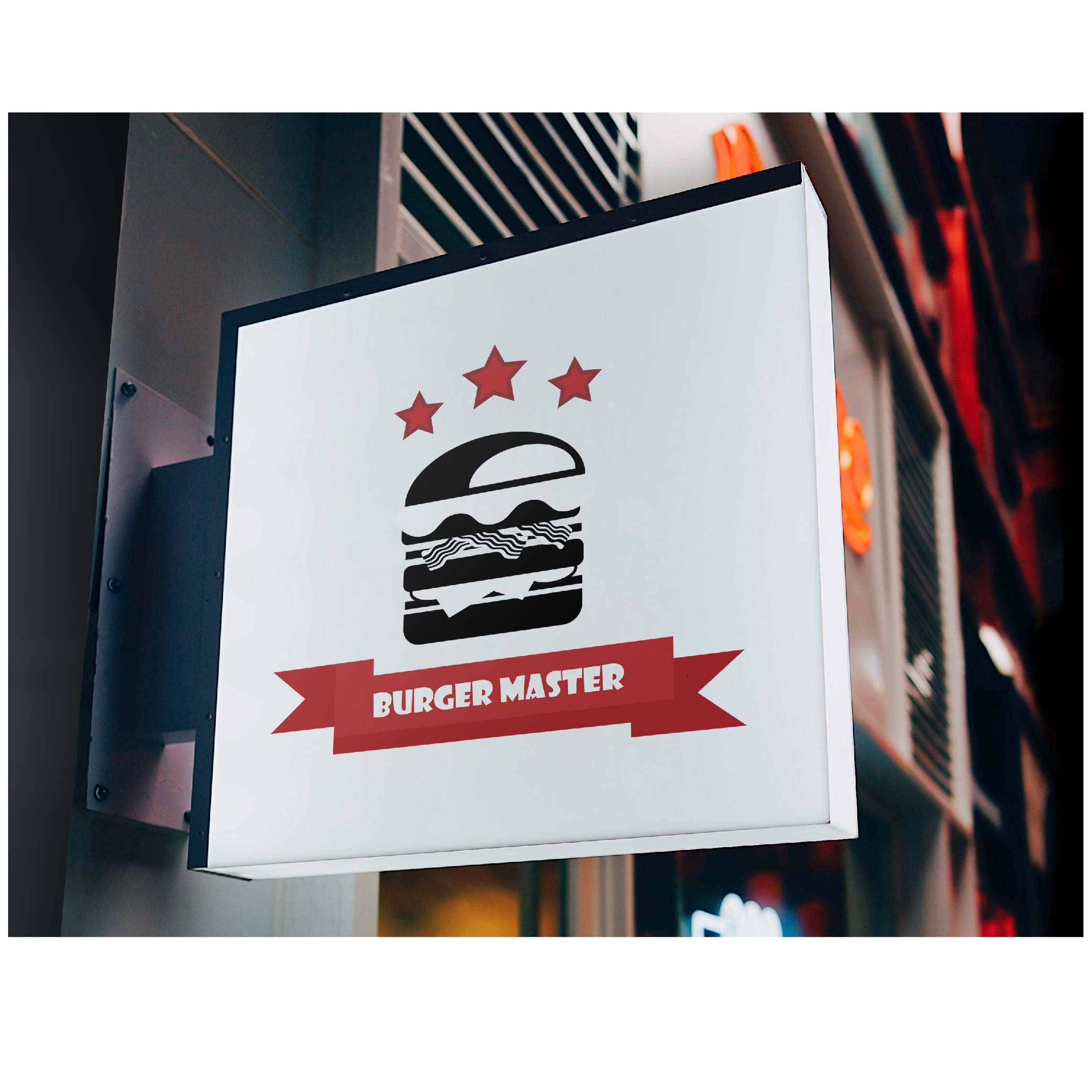 Logo for a burger shop or fast food bar preview image.