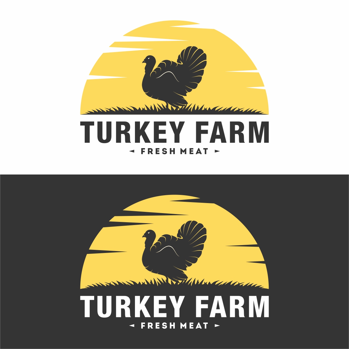 Turkey Farm logo design collection - only 10$ preview image.