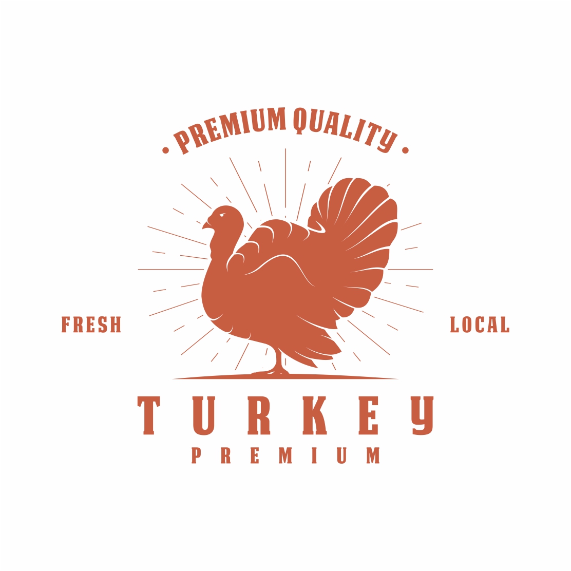 Turkey Farm logo design - only 5$ preview image.
