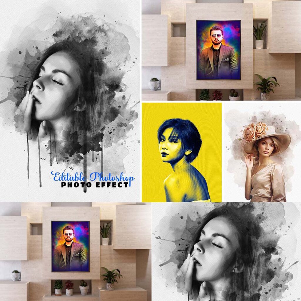 Editable Portrait For Photoshop - MasterBundles