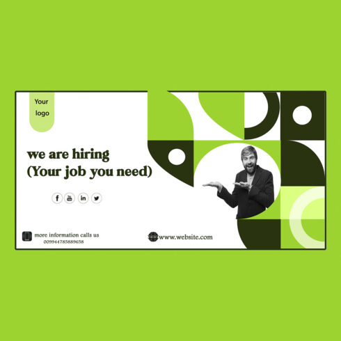 social media post for hiring jobs cover image.