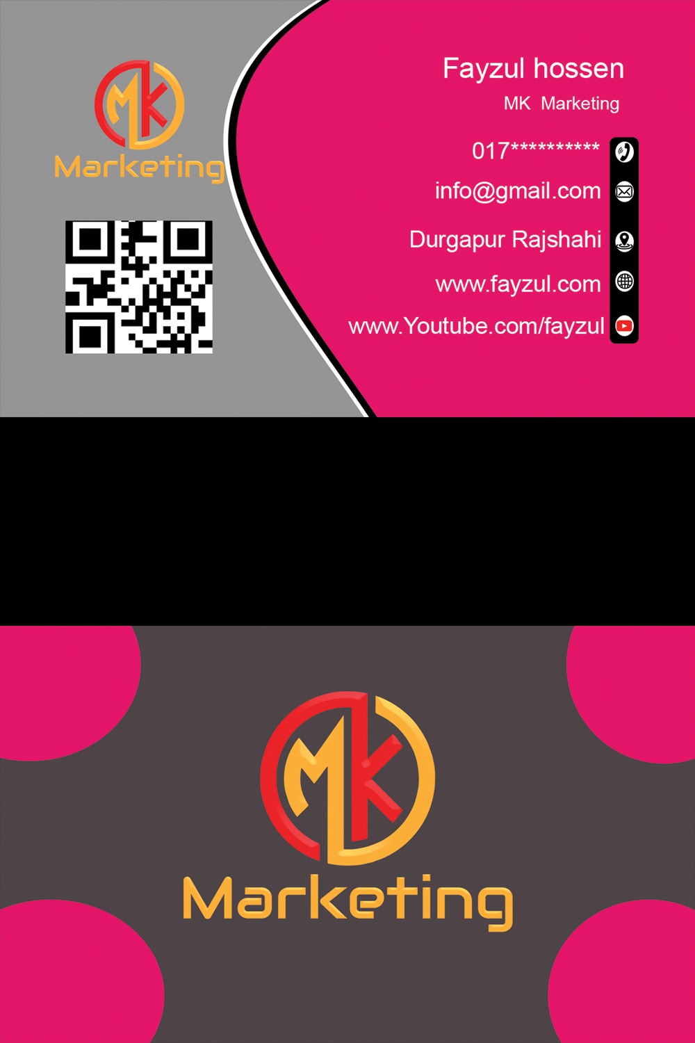 Visiting Card Templates pinterest preview image.