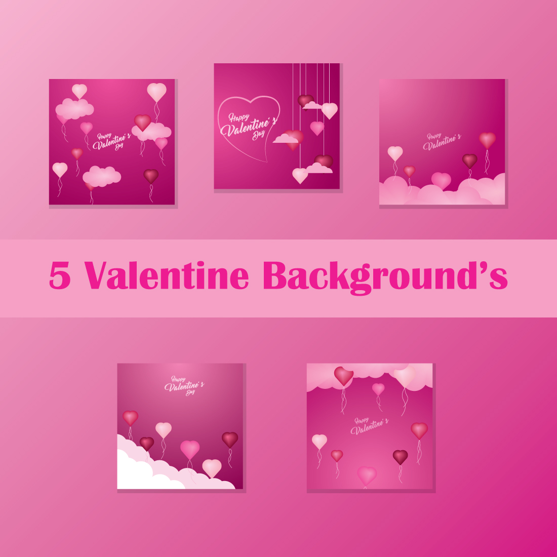 5 Valentine Background's preview image.