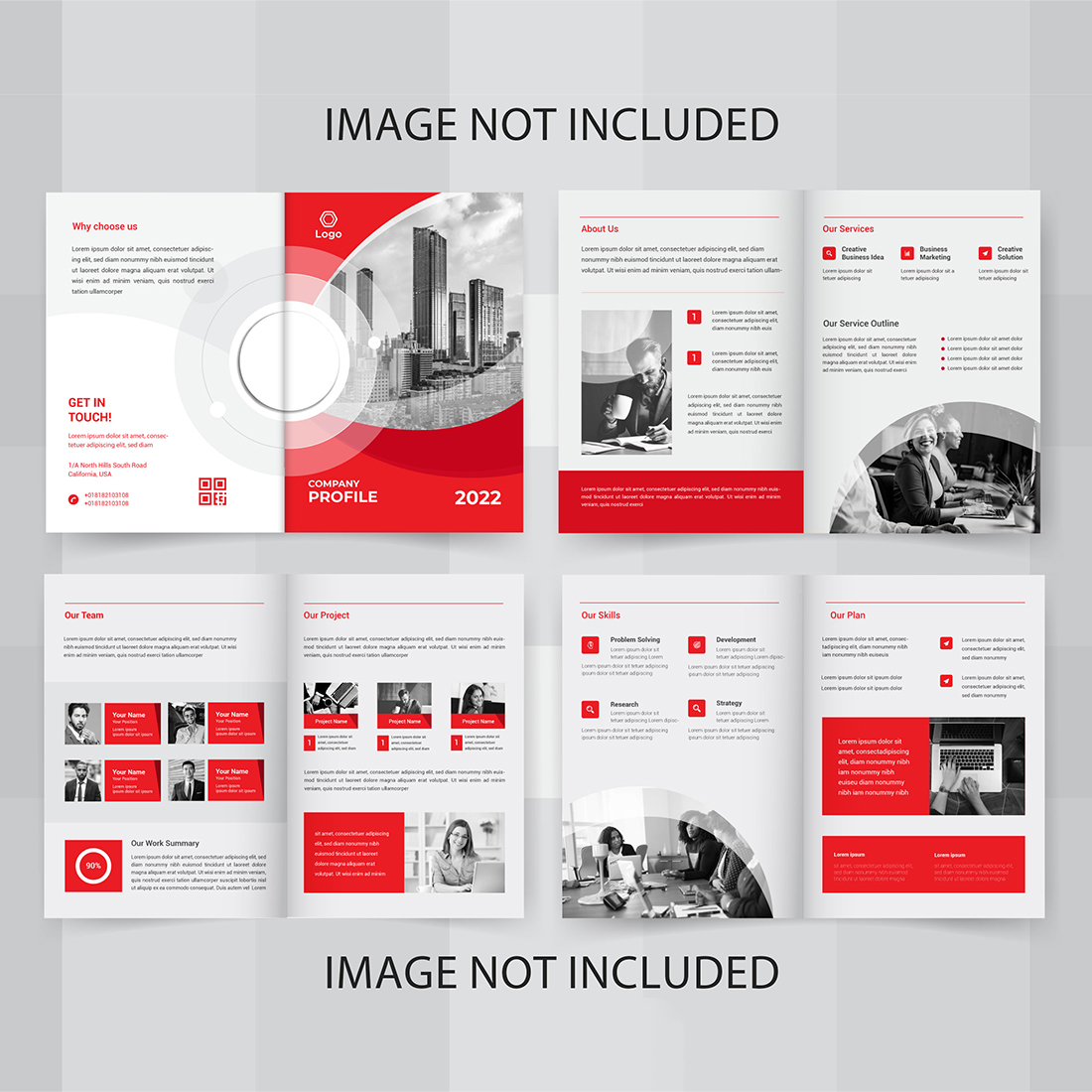 Vector Creative Company Profile Template Design cover image.