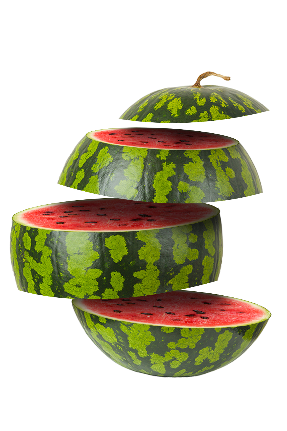 Editable Watermelon sliced psd File - only 6$ pinterest preview image.
