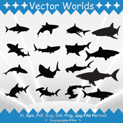 Whale Shark SVG Vector Design cover image.