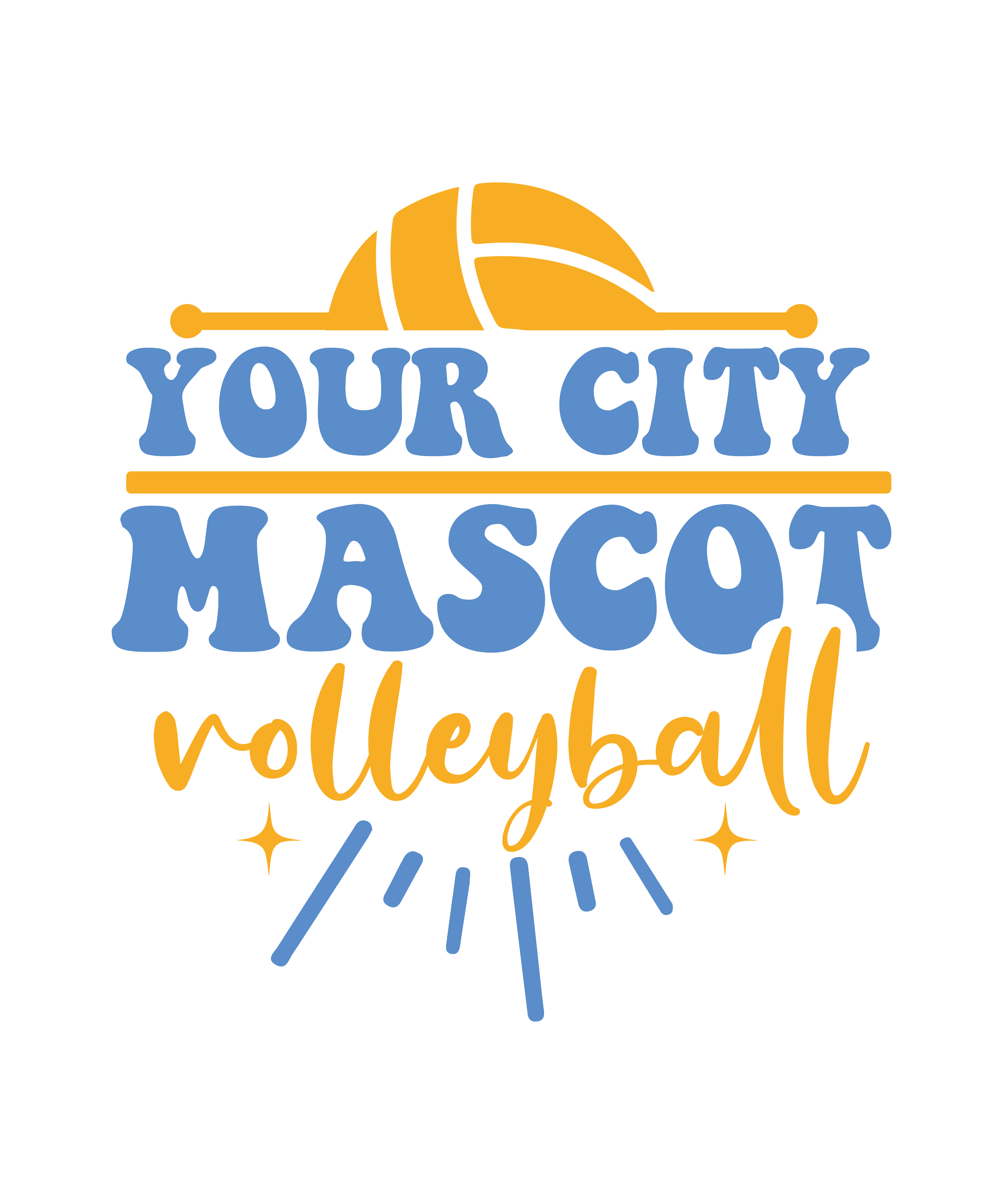 your city mascot volleyball 01 566