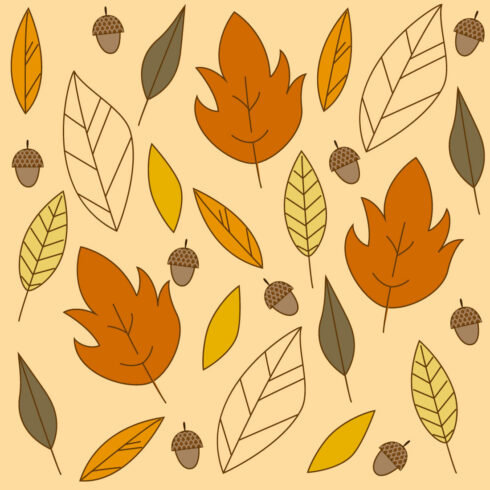 Hello Autumn Seamless Patterns cover image.