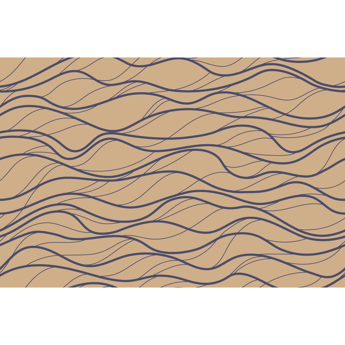 Minimalist Waves Seamless Patterns preview image.