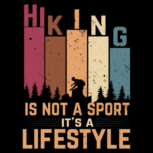 Hiking Tshirt Design cover image.