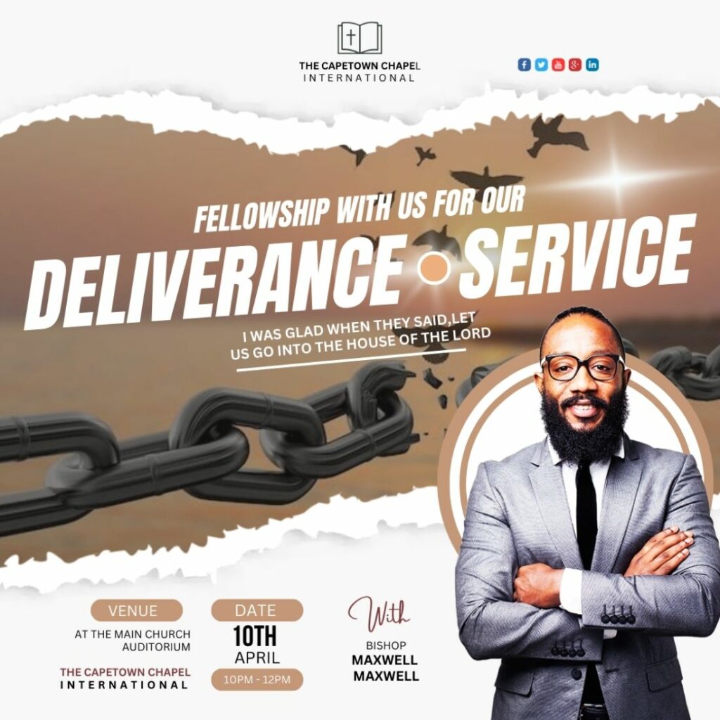 1 Instagram sized Canva Church Deliverance Service Design Template ...