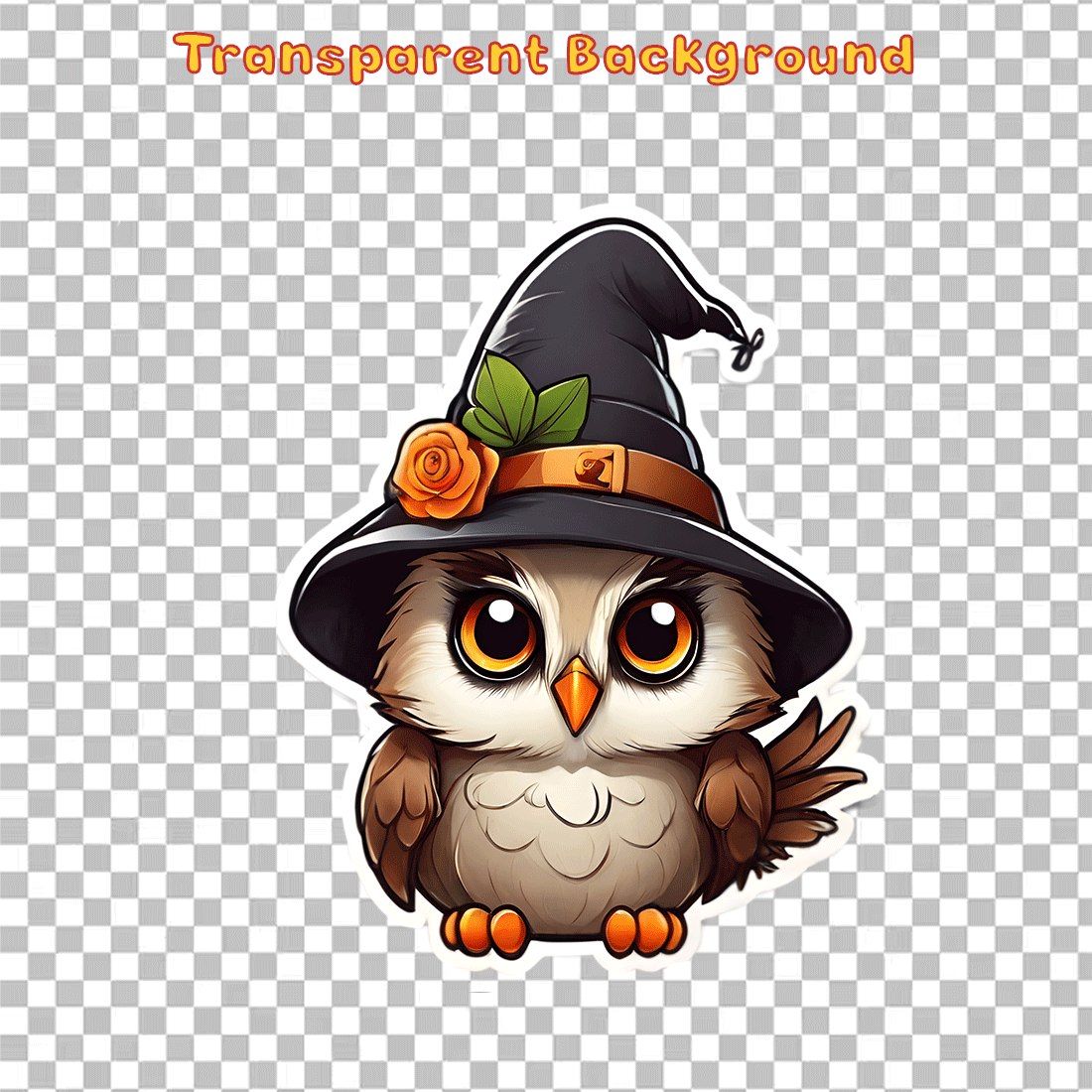 Cute Owl Sticker 3 PNG's preview image.