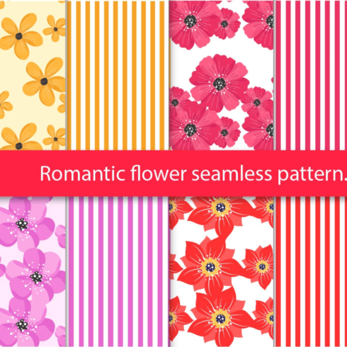 Romantic Seamless Pattern Flower cover image.