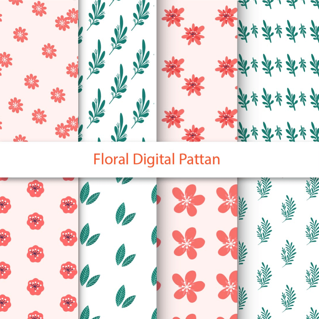 Floral Digital pattern preview image.