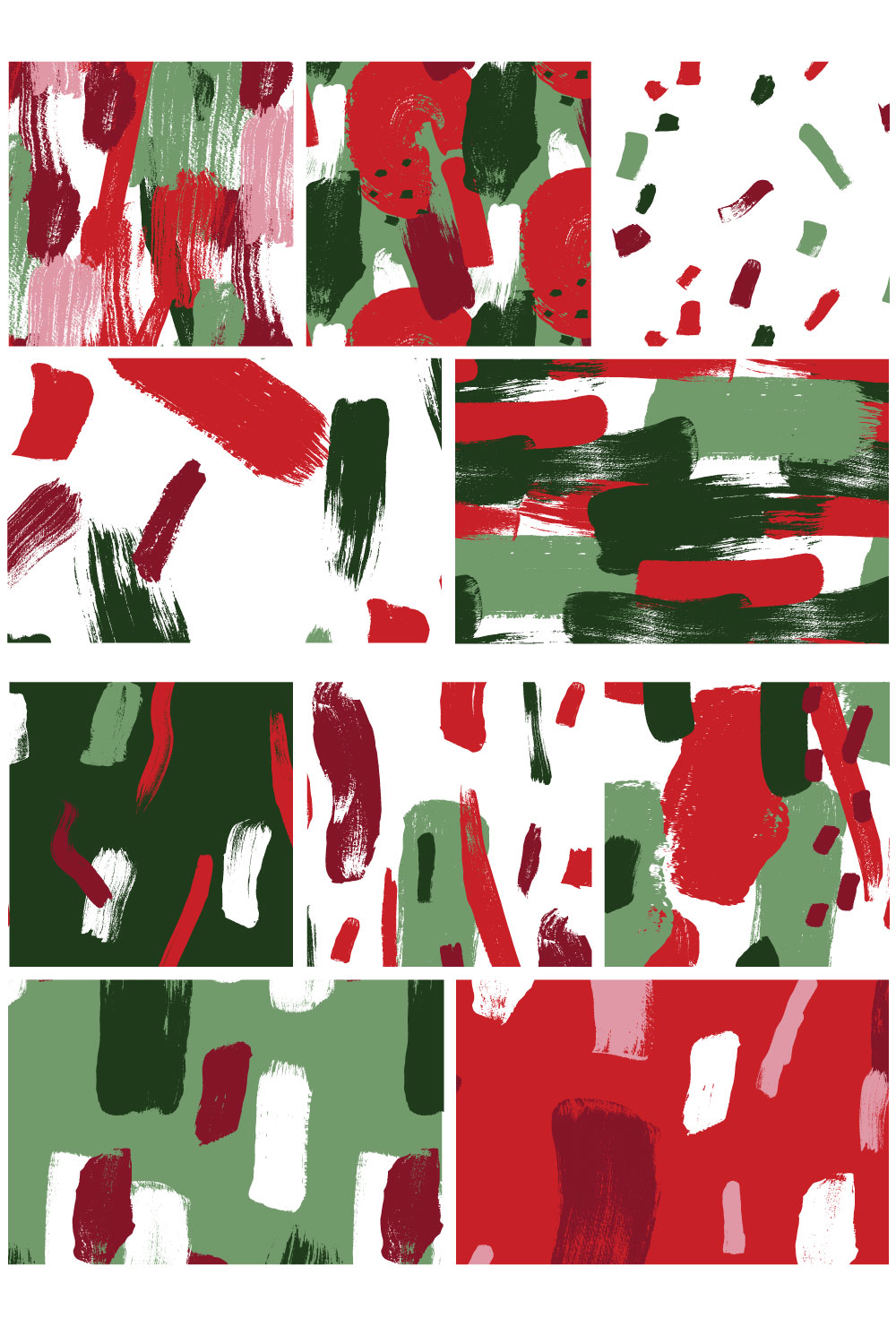 Color Splash Patterns Christmas Edition pinterest preview image.