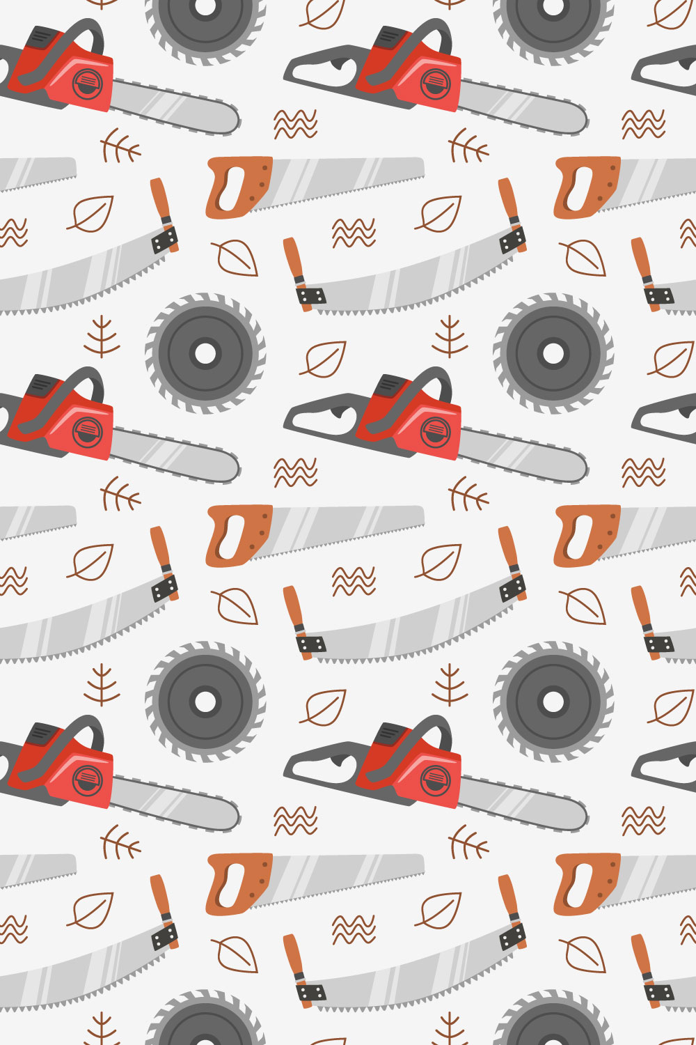 Lumberjack Seamless Pattern pinterest preview image.