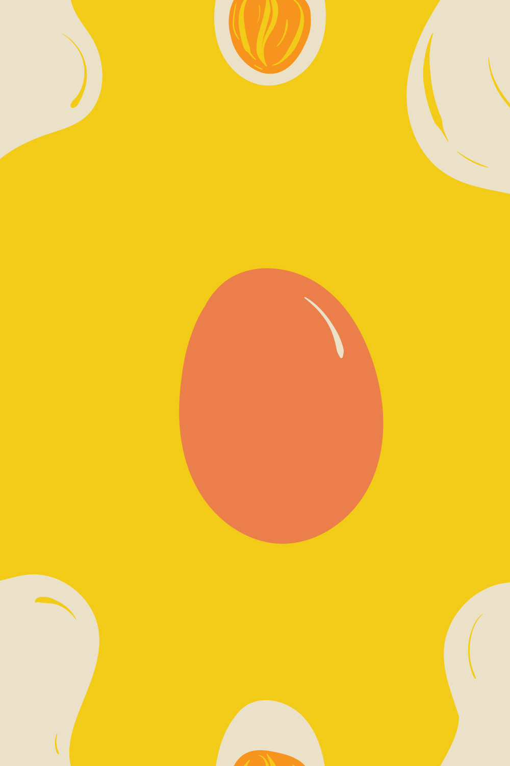 Egg Seamless Pattern pinterest preview image.