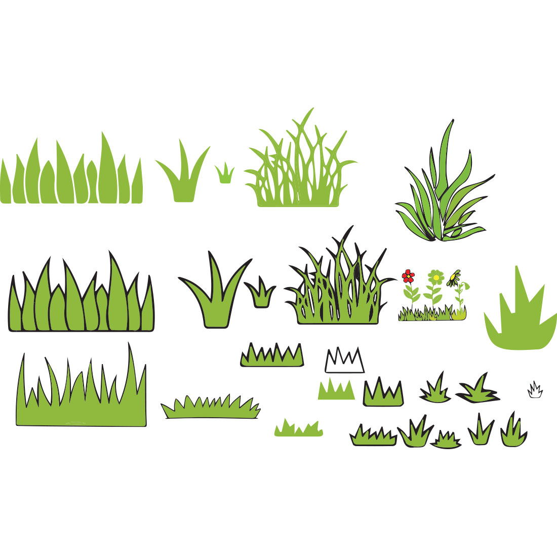grass vector illustration preview image.