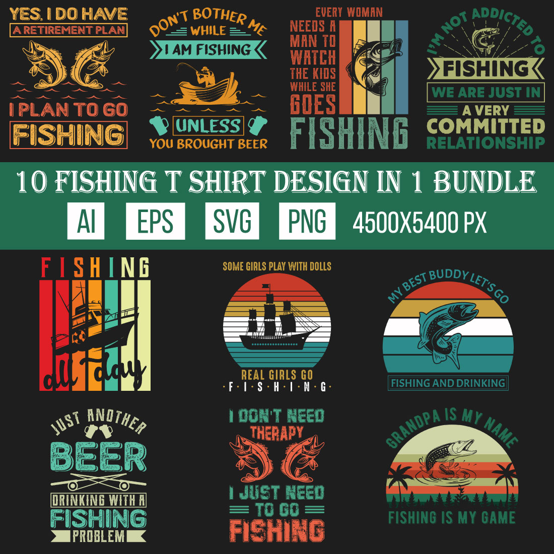 Fish T shirt Designs cover image.