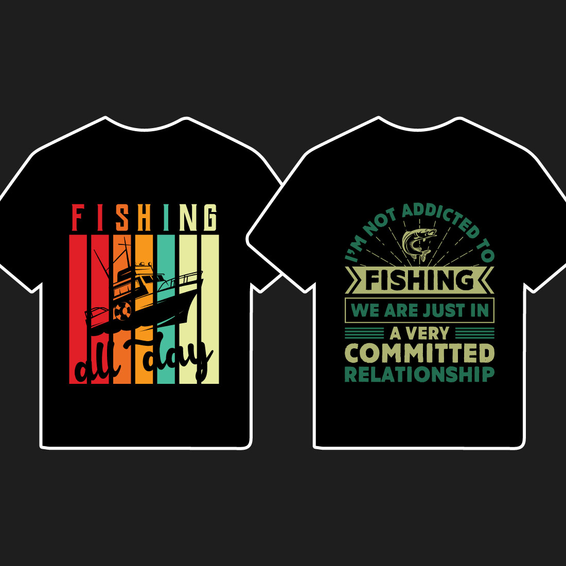 Fish T shirt Designs preview image.
