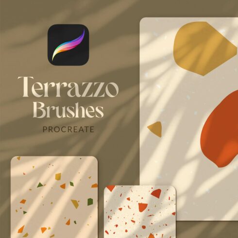 Terrazzo Procreate Brushes cover image.