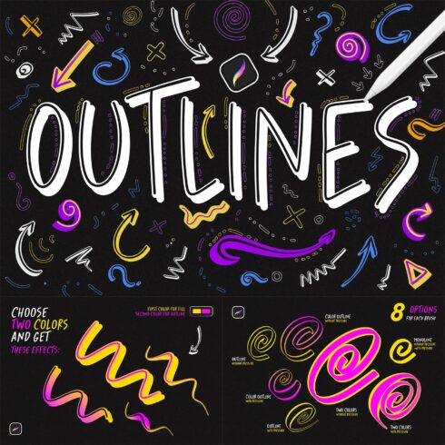 Outline Procreate Brushes cover image.