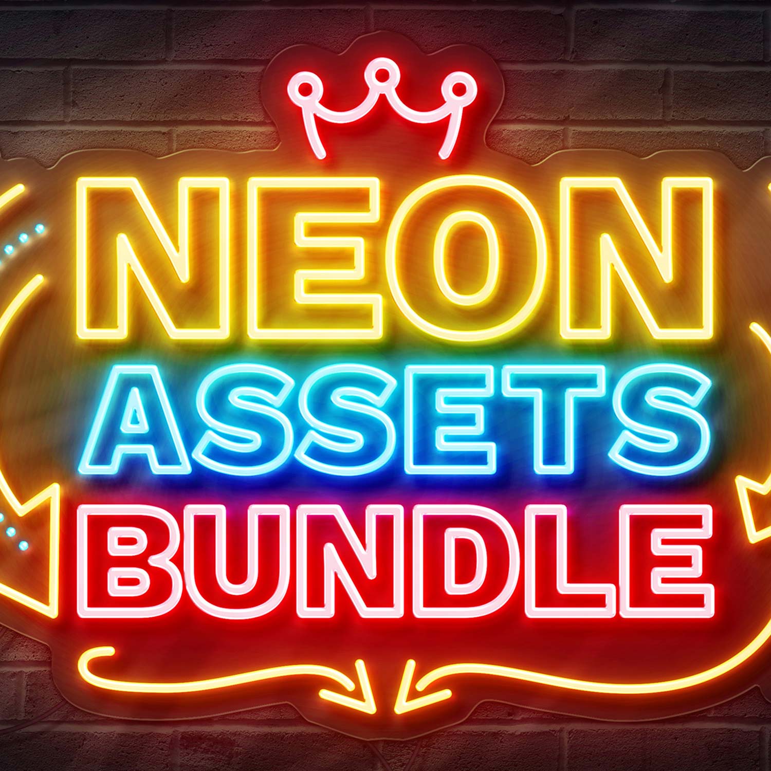 Neon Assets Bundle preview image.