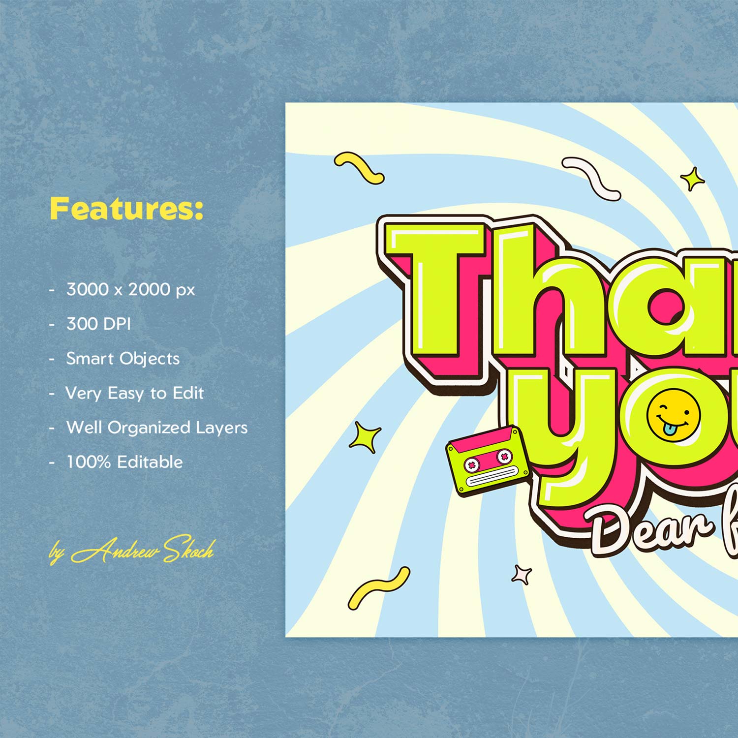 Thank You Text Effect preview image.