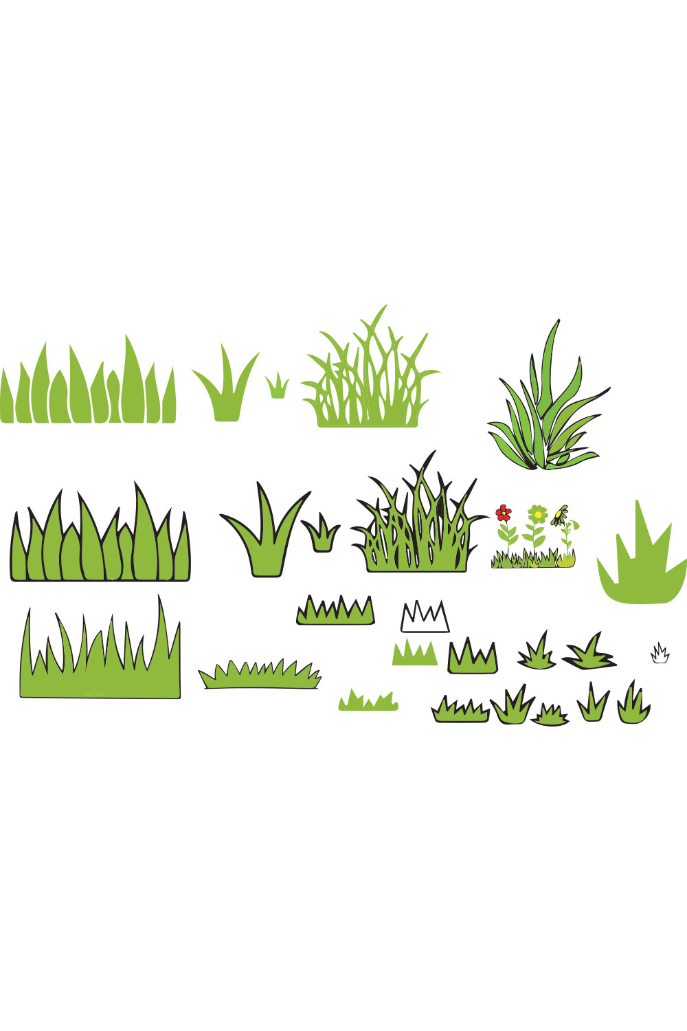 grass vector illustration pinterest preview image.