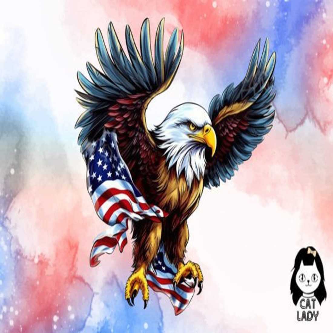 4th of July Sublimation Clipart preview image.