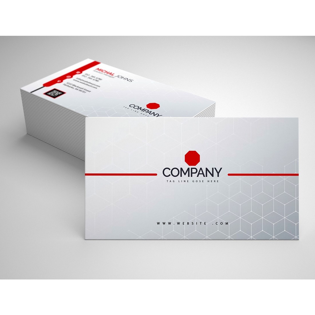 Modern business card templates preview image.