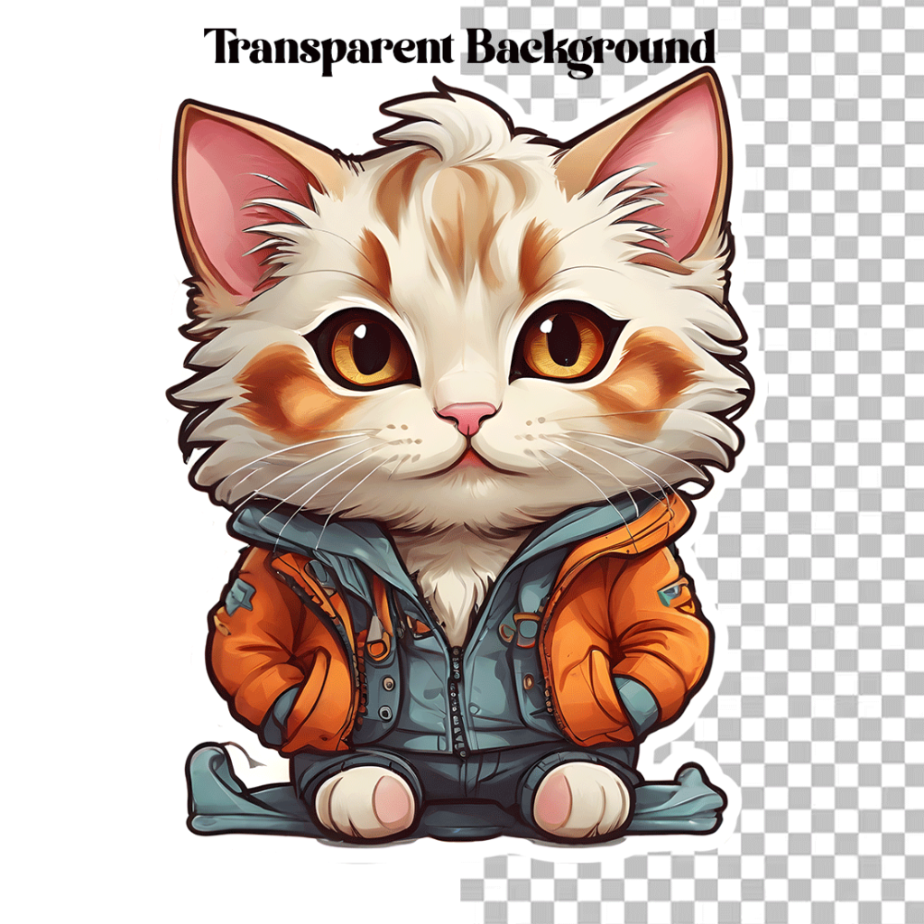 Cute Designer Cat Stickers PNG’s - MasterBundles