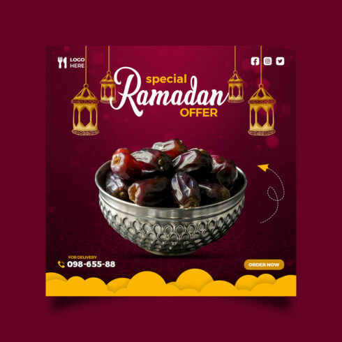 Ramadan Social Media Design cover image.