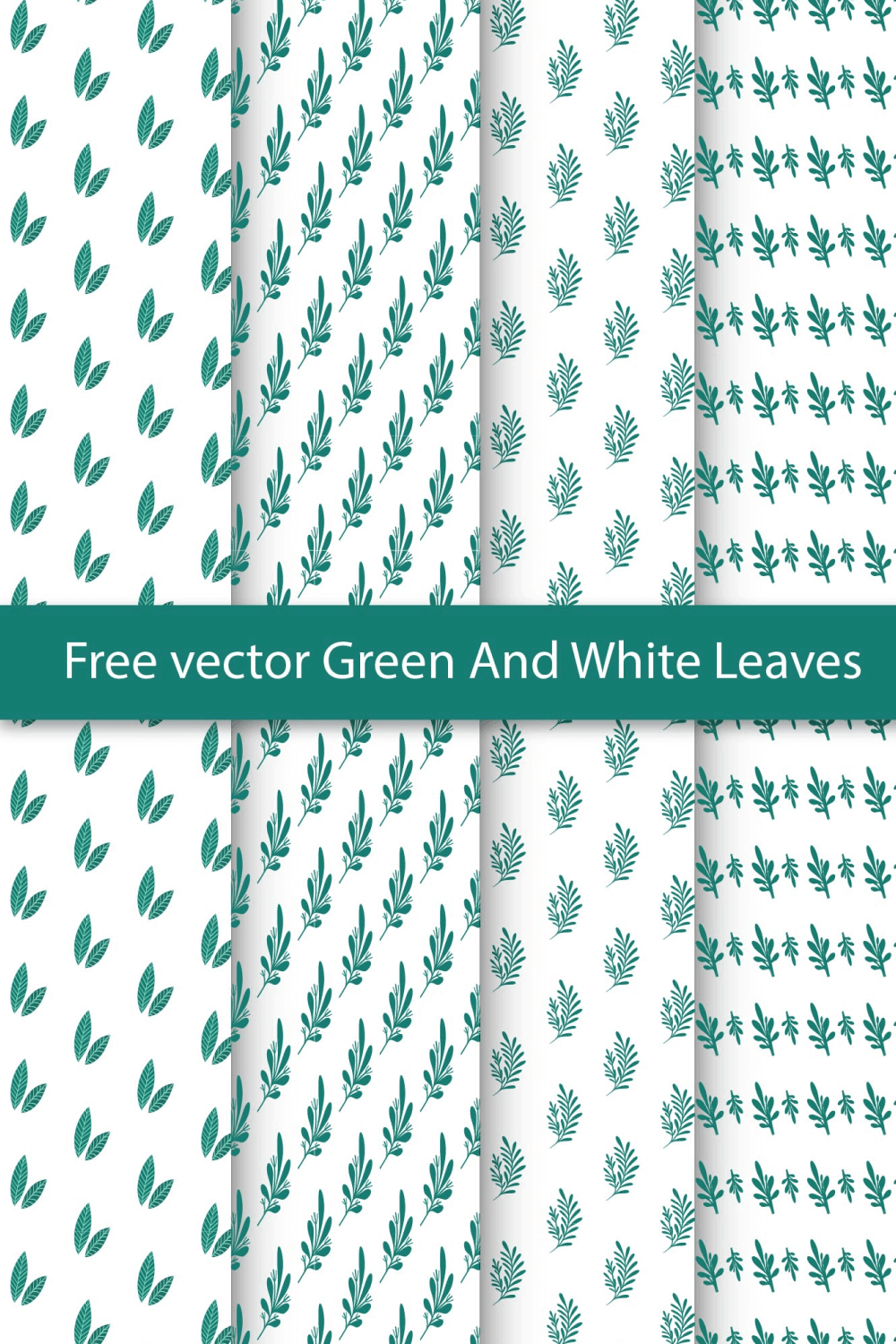 Spring Leaf Seamless Background Pattern pinterest preview image.