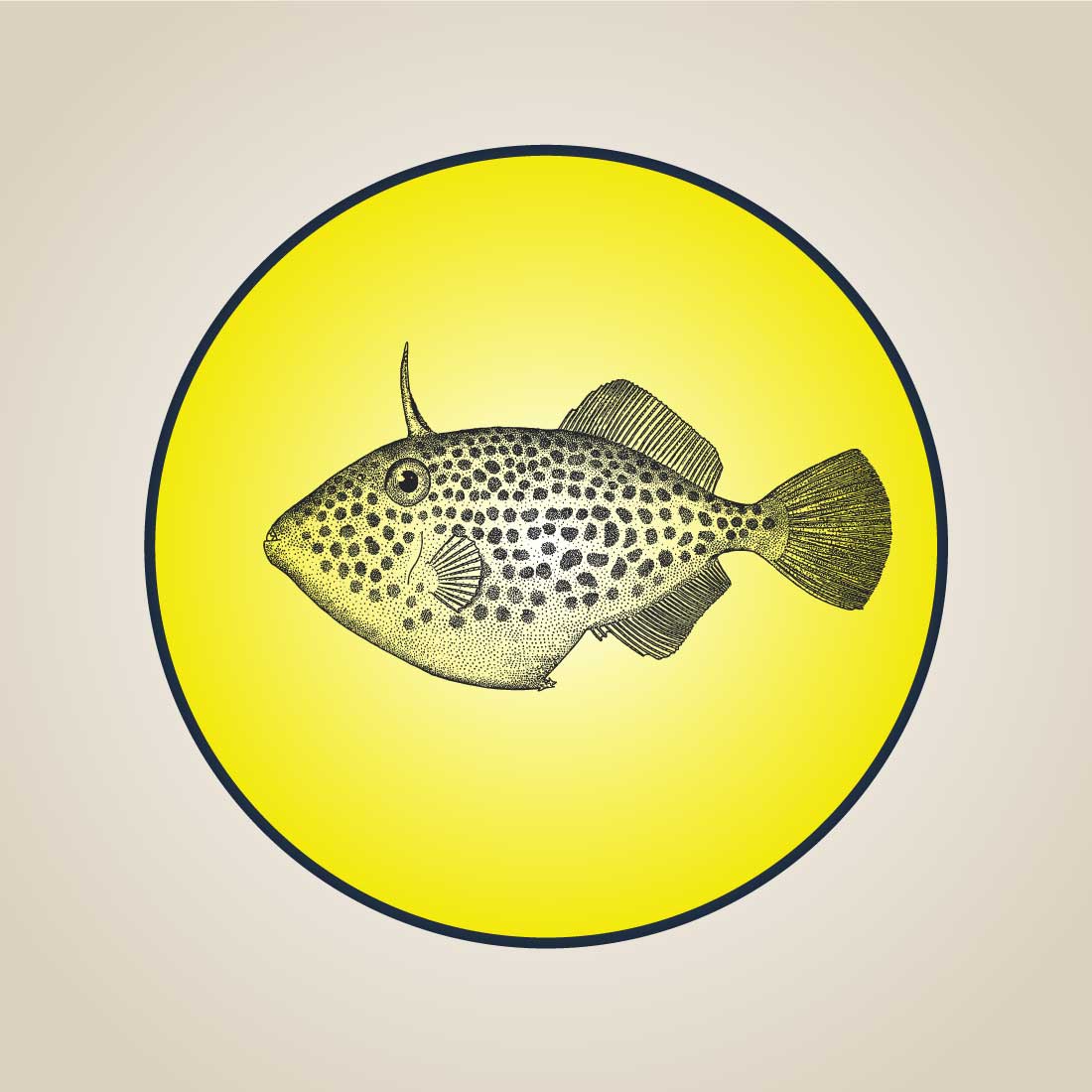 Fish ti-shirt Hand Drawn Seamless Pattern Pro Vector preview image.
