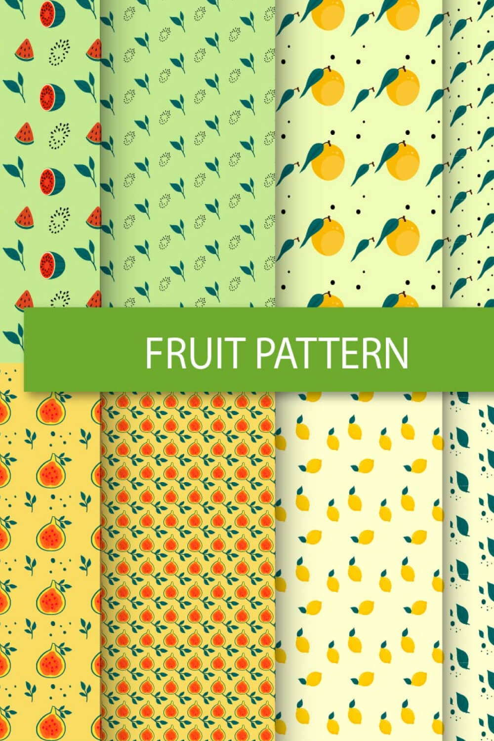 Vector hand drawn fruits patten pinterest preview image.