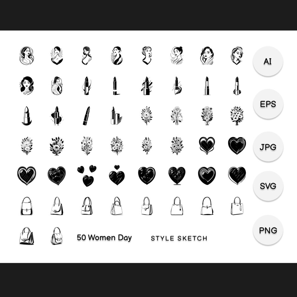 International Women Element Draw Black - MasterBundles